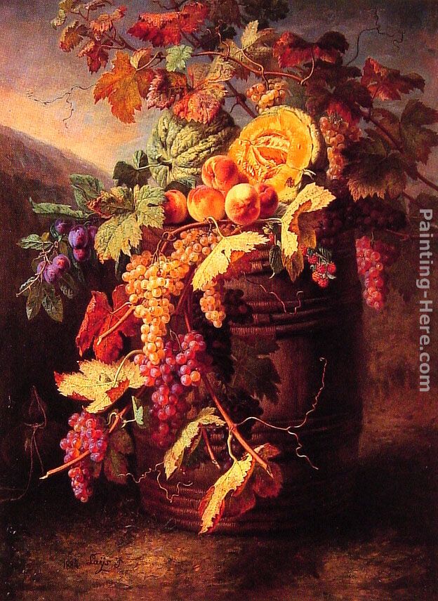Luscious Fruits painting - Jean Pierre Lays Luscious Fruits art painting